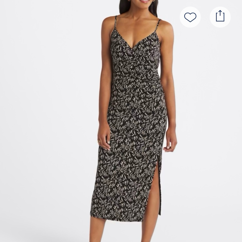 Nine Britton Ruched Midi Dress